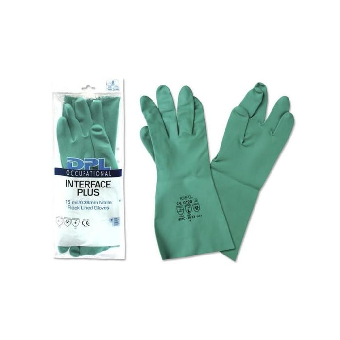 Dpl Interface Plus Guantes Industriales Talla 9 - Espesor En Palma De 0,38mm - Verde