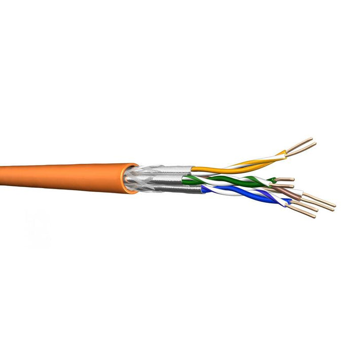 Draka Verlegekabel Uc900 Hs23, Cat 7, S/Ftp, Pimf, Naranja, 50 M Ring