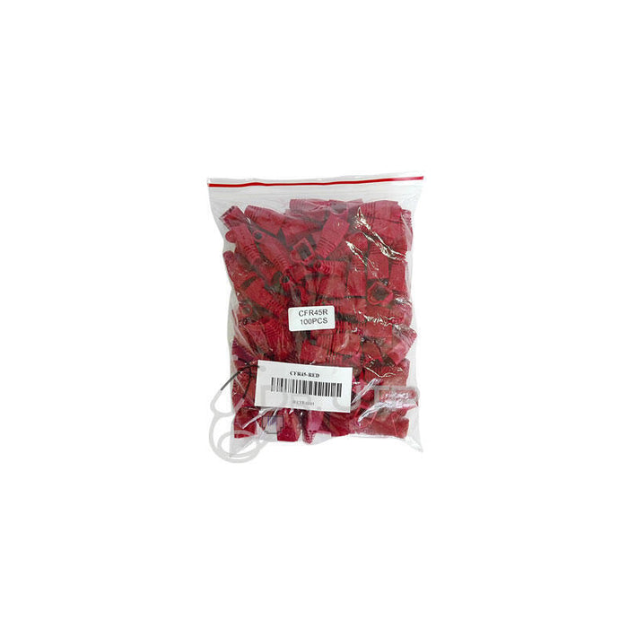 Drutp Cfr45-Red Capuchon Color Rojo Para Conector Rj45 En Bolsa 100 Unidades