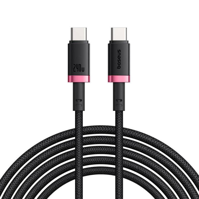 Dura Fast Charging Data Cable Usb-C To Usb-C 240w 1m Red Black