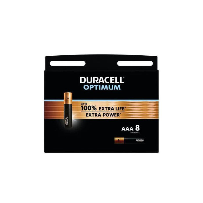 Duracell Battery (Lr03) Aaa Alkaline Optimum (8 Batteries / Blister) 1.5v