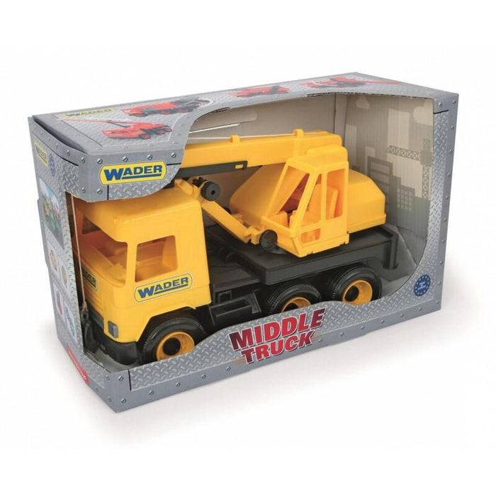 Dzwig Zólty 38 Cm Middle Truck W Kartonie