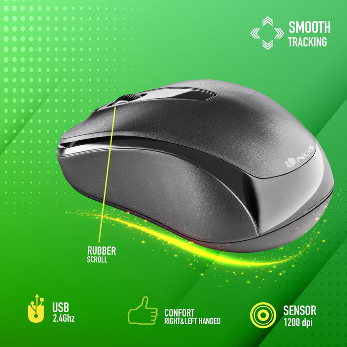 Ratón Mini Inalámbrico Ngs Easy Gamma Hasta 1200 Dpi