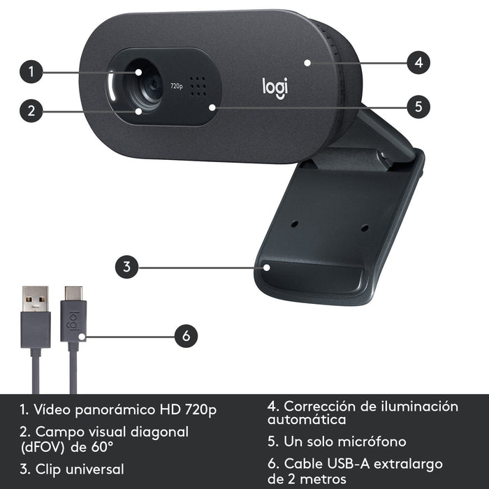 EAN 5099206093690 - Logitech 960-001364 cámara web USB Grafito imagen 17