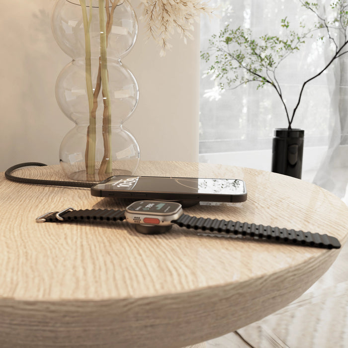 Zens Charging Cable Pro 2 Aluminum - Qi2   Apple Watch - Black