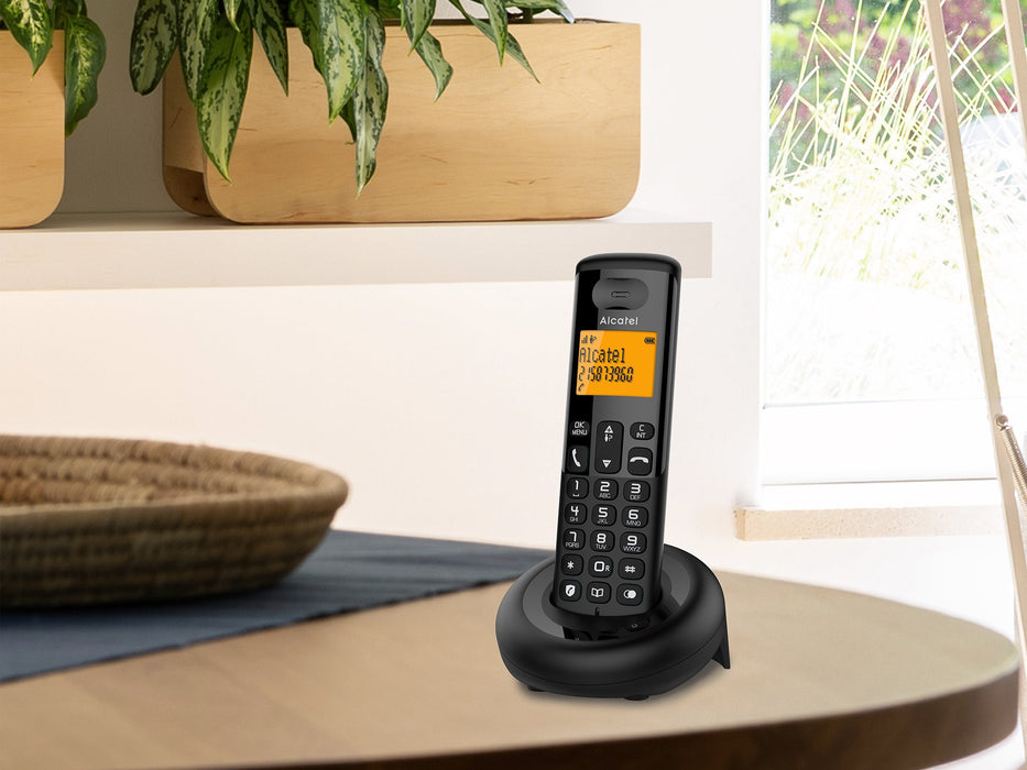 EAN 3700601426724 - Alcatel E160 Teléfono DECT Identificador de llamadas Negro imagen 5