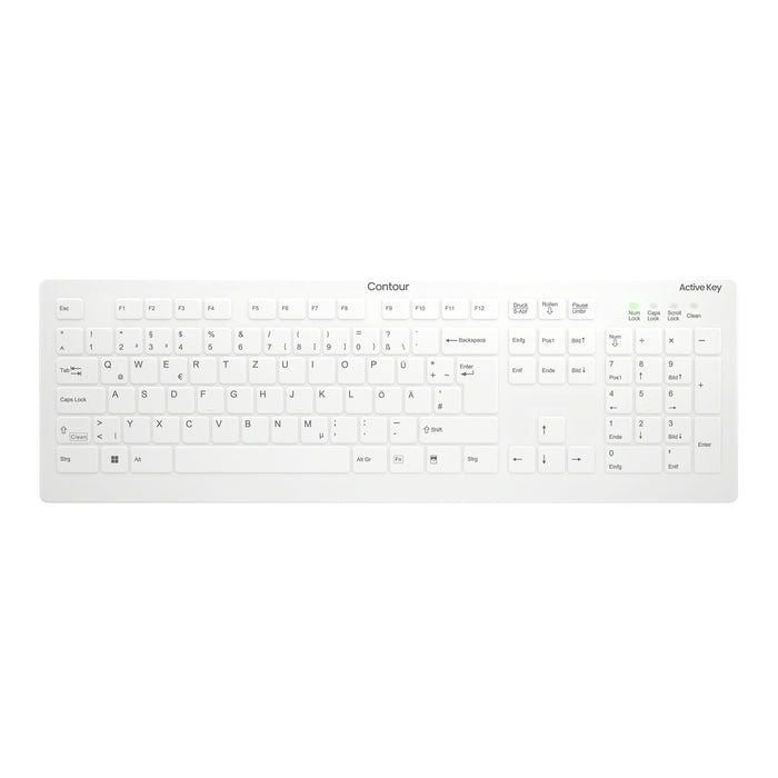 EAN 7061117288593 - Contour Design Active Key AK-C8112 teclado Médico RF inalámbrico QWERTZ Alemán Blanco imagen 1