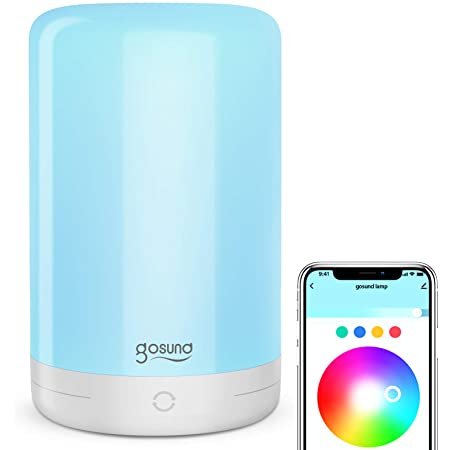 EAN 6972391281242 - Gosund LB3 smart tafel/bed lamp 5V, 2A USB (inc voeding en kabel) touch bediening: kleure en lichtsterkte imagen 1
