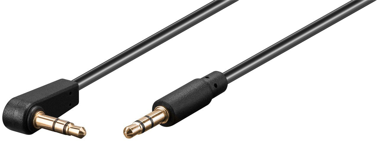 Cable 3.5 Stereo M/M 90 , 0.50 M, Azul