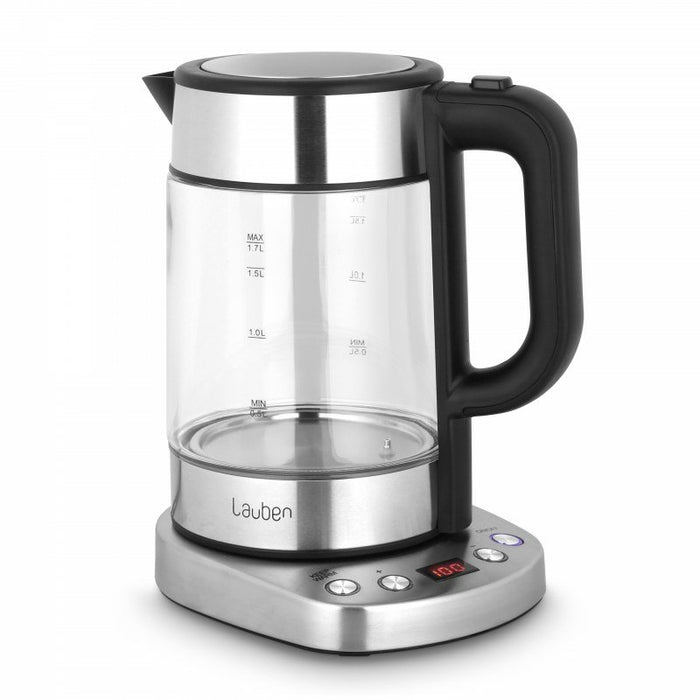 EAN 4260645681040 - Lauben LBNEK17GS tetera eléctrica 1,7 L 2200 W Negro, Acero inoxidable, Transparente imagen 4