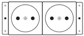 EAN 7291063018856 - Kramer Electronics TS-2DE toma de corriente imagen 1