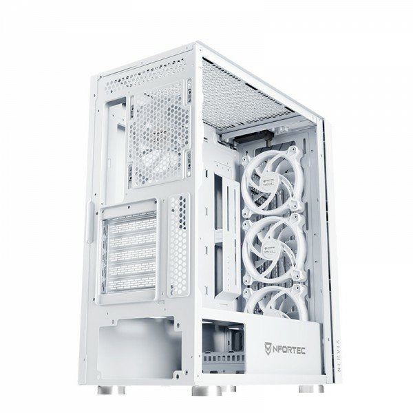 EAN 8435443722066 - Nfortec NF-CS-NERVIA-W carcasa de ordenador Torre Blanco imagen 10