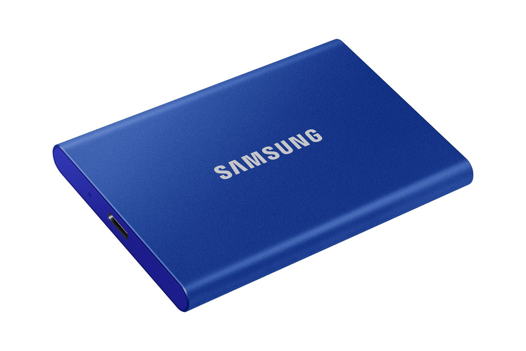 Disco Externo Ssd Samsung 500gb Portable T7 Usb3.2 Gen.2 Indigo Blue Extern Kit