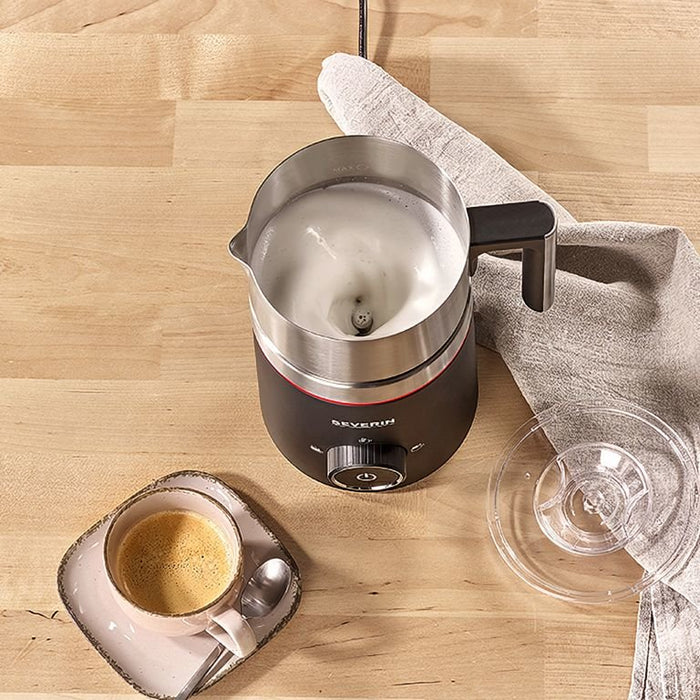EAN 4008146033209 - Severin SM 3585 espumador o calentador de leche Automatic milk frother/warmer Negro, Plata imagen 7