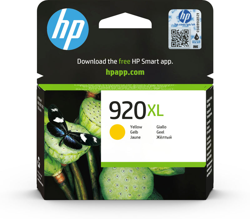 Tinta Original Hp 920xl Amarillo Cd974ae
