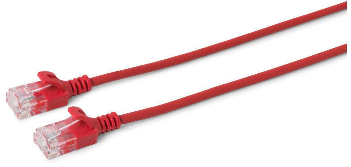 U/Utp Cat6 0.5m Red Slim,  Unshielded Network Cable,