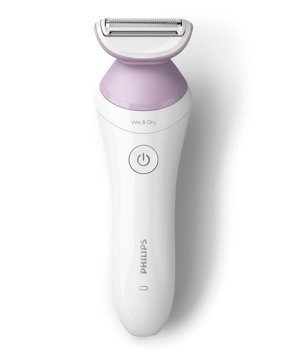 EAN 8710103998143 - Philips 6000 series BRL136/00 maquinilla de afeitar para mujer 1 cabezal(es) Recortadora Rosa, Blanco imagen 2