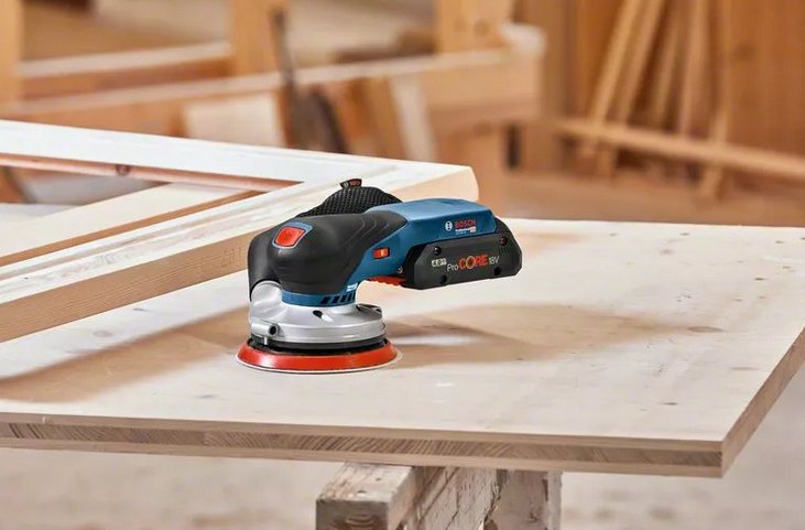 EAN 4059952539652 - Bosch GEX 18V-125 Professional Lijadora rotorbital 10000 RPM 20000 OPM Negro, Azul, Gris, Rojo imagen 3