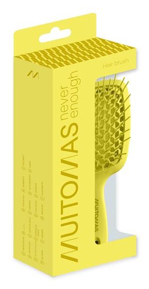 =>>Muitomas Hair Brush Yellow