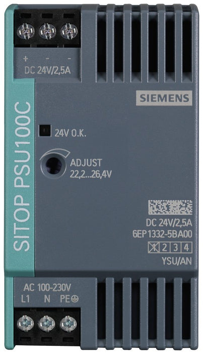 Siemens 6ep13325ba00 Sitop Psu100c 24v 2,5a Gerege. Stromvers. Eing. 120-230vac
