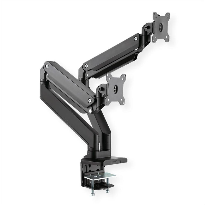 Roline Lcd-Doppelarm, Tischmontage, Gasfeder, Je 5 Gelenke, Bis 35 Zoll, Bis 2x 15 Kg