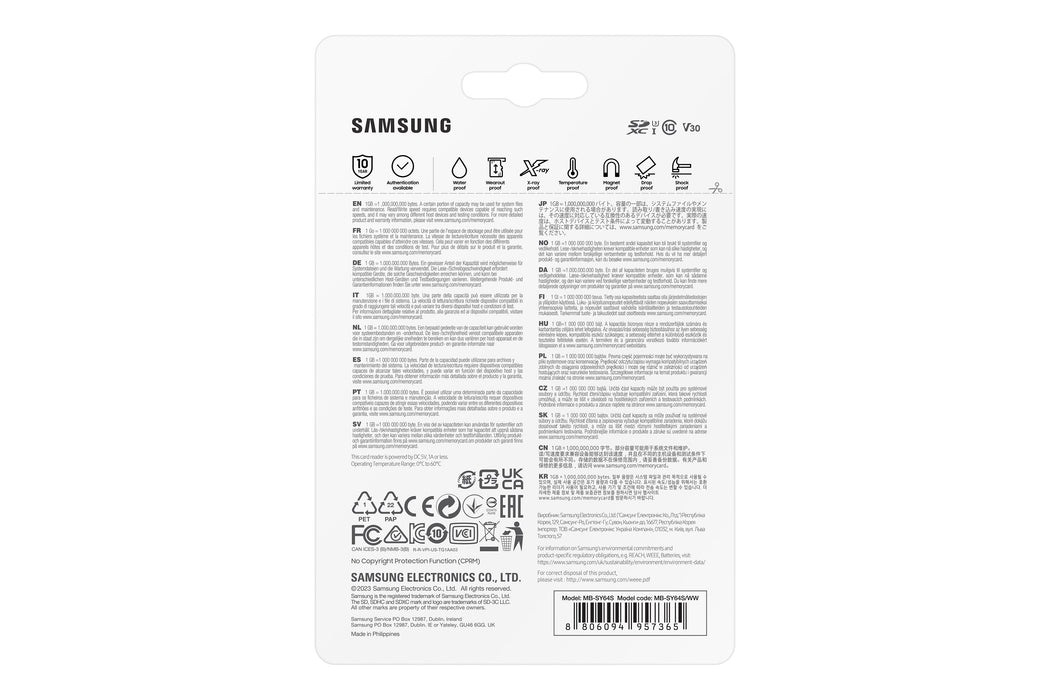 EAN 8806094957365 - Samsung PRO Ultimate 64 GB SDXC UHS-I Clase 3 imagen 6