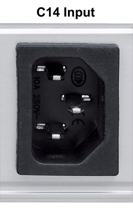 Intellinet Regleta, 1u, Negro, Plata, 8 Salidas Ac, C13 Acoplador, 2 M, 110 - 250 V