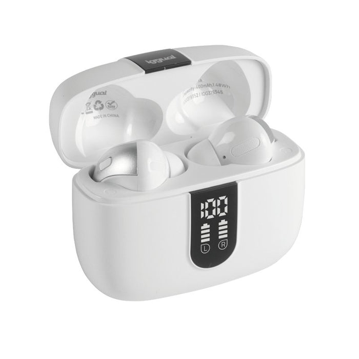 EAN 8435364319352 - iggual True Sound True Wireless Stereo (TWS) Dentro de oído Llamadas/Música Blanco imagen 5