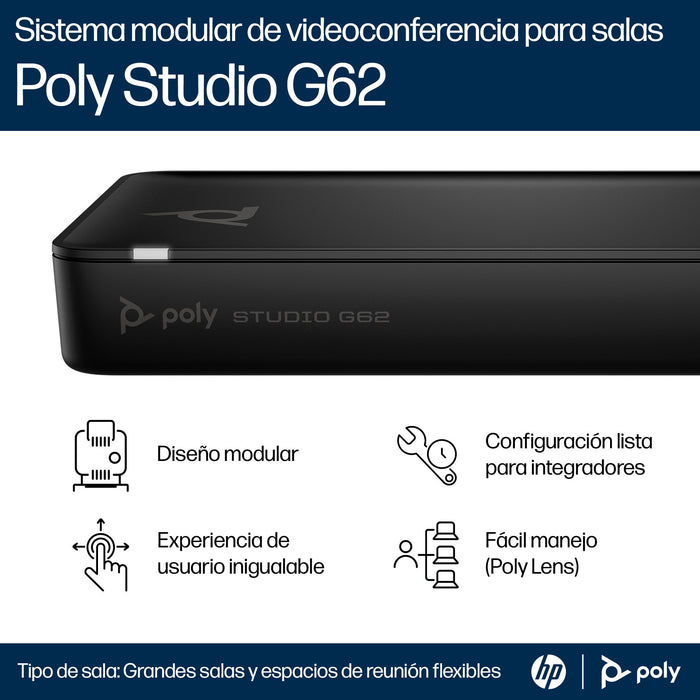EAN 0197961147308 - HP Poly Studio G62 Video Conferencing System With Mounting Plate Kit No Power Cord TAA sistema de video c imagen 6