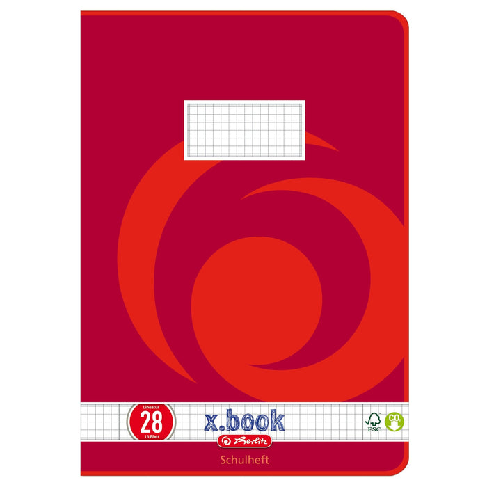 Herlitz Hefte A4 16 Bl. Lineatur 28 Fsc Cuadriculado Con Rand
