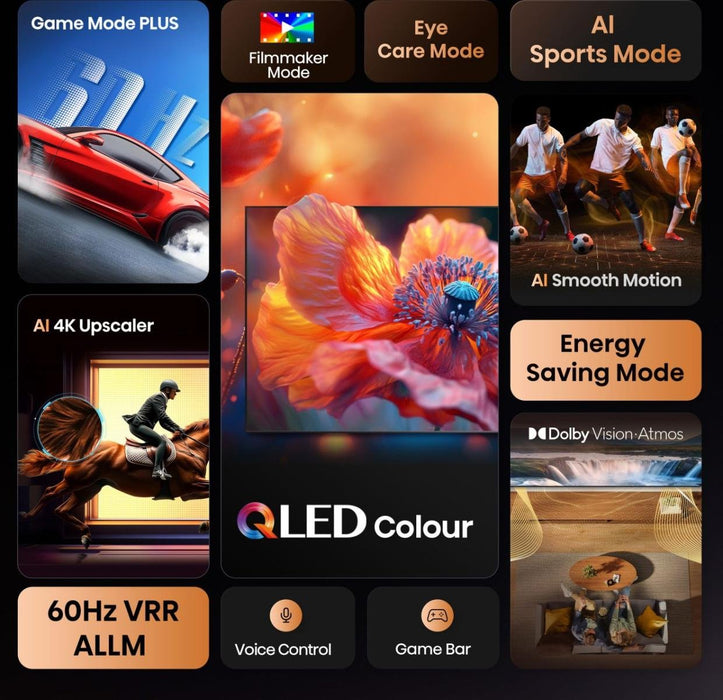 EAN 6942351418711 - Hisense 55E77Q 139,7 cm (55") 4K Ultra HD Smart TV Wifi Negro imagen 4