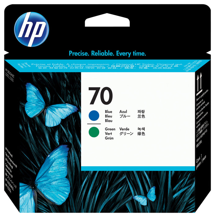 EAN 0882780527508 - HP 70 Blue and Green DesignJet Printhead cabeza de impresora Inyección de tinta térmica imagen 3