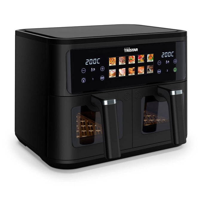 Tristar Fr-9075 Double Basket Airfryer, Total Capacity 9 L, 2500 W, Black