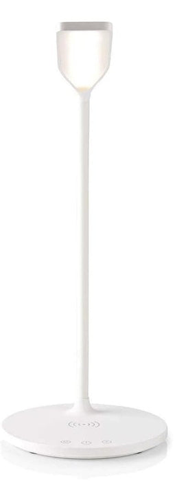 Techly I-Lamp-Dsk10 Lámpara Led De Escritorio Táctil De 5.5w Con Cargador Qi De 15w