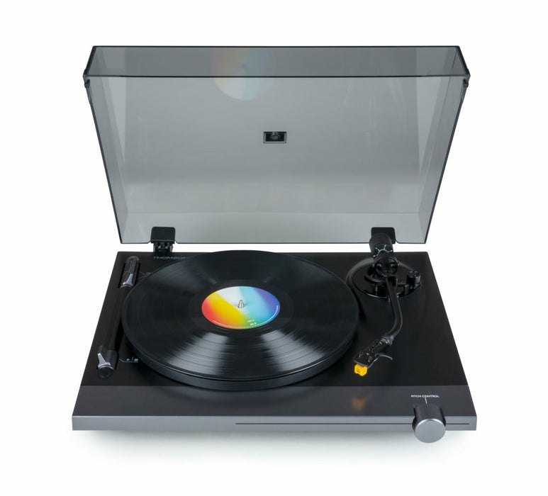 EAN 3499550386080 - Thomson TT700 Tocadiscos de tracción por correa Negro, Transparente Automático imagen 4