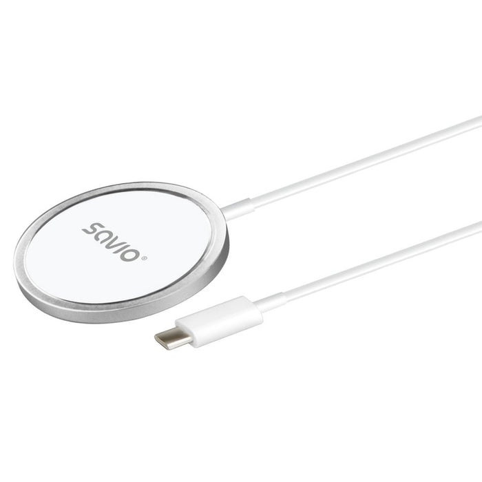 EAN 5901986049548 - Savio LA-11 cargador de dispositivo móvil Teléfono móvil, Universal Blanco CC Cargador inalámbrico Interi imagen 1