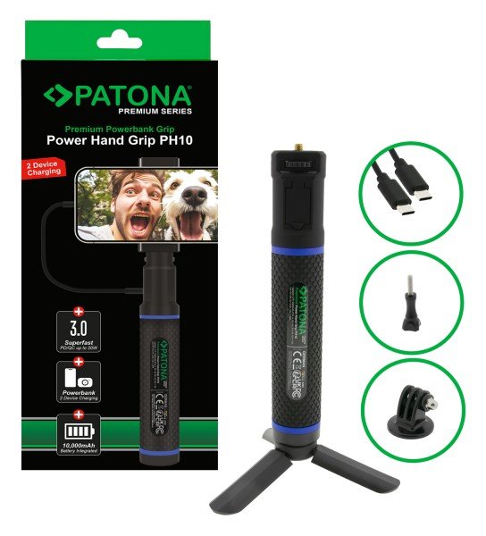 EAN 4055655253376 - PATONA PH10 10000 mAh Negro imagen 1