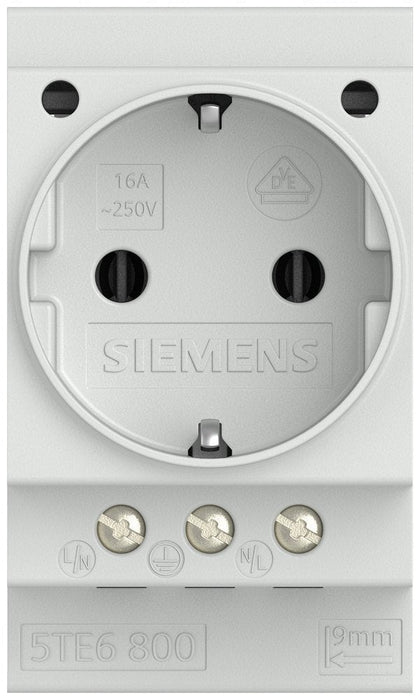 Siemens Schuko-Steckdose 16a 5te6800 N.Din Vde0620 F.Verteilereinbau