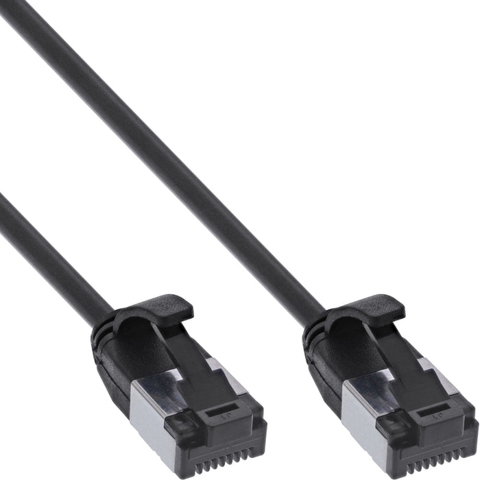 Inline® Cable De Red Slim, U/Ftp, Cat.8.1, Tpe Halogen-Free, Negro 3m