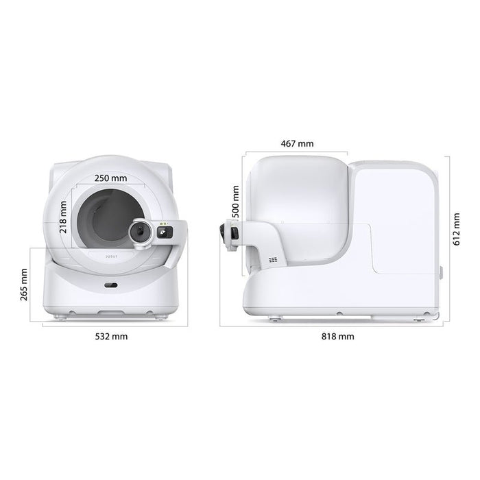 EAN 6975069305523 - PETKIT P9903 bandeja higiénica para perro y gato Arenero con limpieza automática Blanco imagen 13