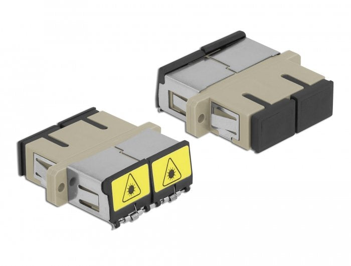 Lwl Kupplung Mit Laserschutzklappe Sc Duplex Buchse Zu Sc Duplex Buchse Multimode Beige