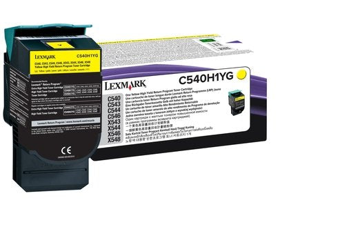 EAN 0734646083485 - Lexmark C540H1YG cartucho de tóner 1 pieza(s) Original Amarillo imagen 1