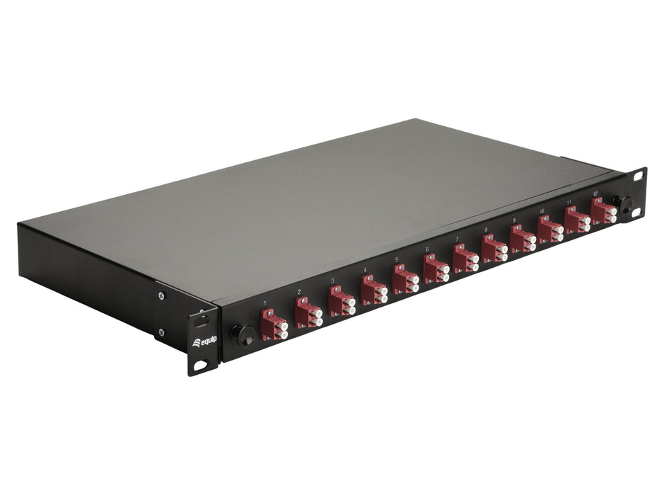 Equip Lwl-Spleisskamen 12-Port Lc-Duplex Om4 1u Komplett Sw