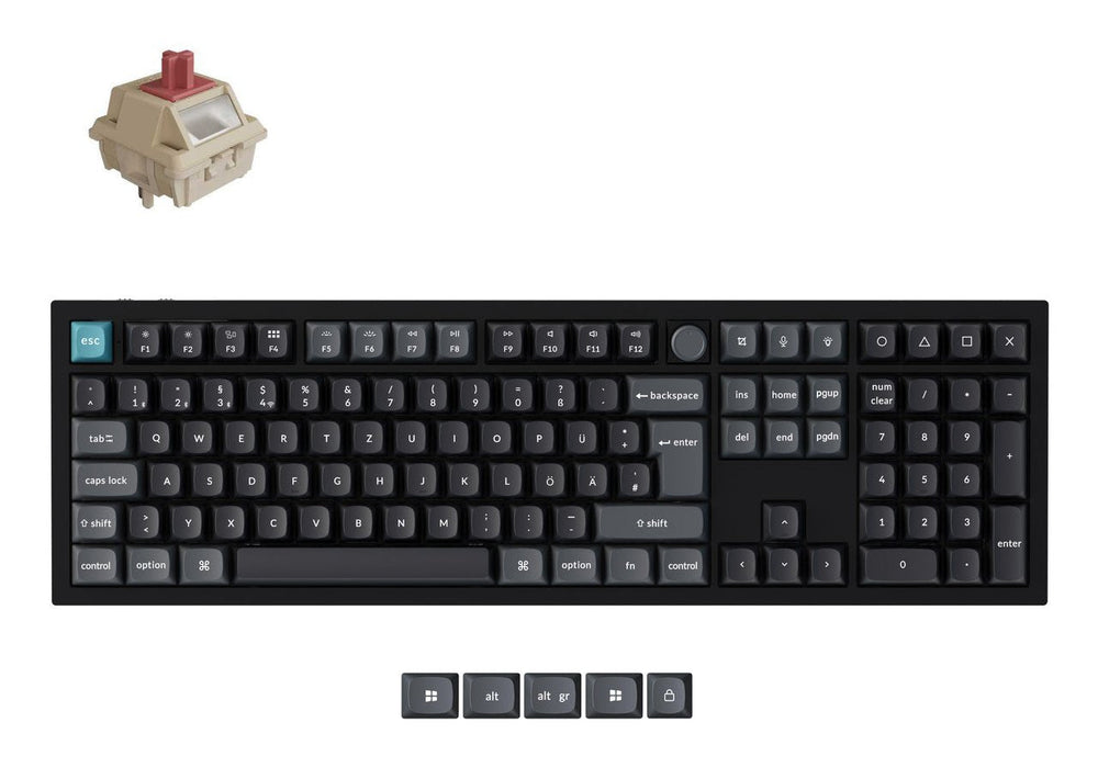 Keychron Keychron Q6 Ultra 8k Knob Full Rojo Bk H Q6u-M1-De