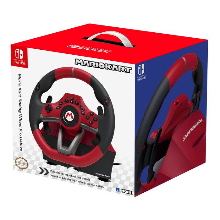 EAN 0873124008616 - Hori Mario Kart Racing Wheel Pro Deluxe Negro, Rojo USB Volante + Pedales Analógico Nintendo Switch imagen 8
