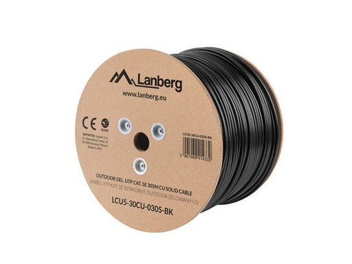 EAN 5901969414332 - Lanberg LCU5-30CU-0305-BK cable de red Negro 305 m Cat5e U/UTP (UTP) imagen 1