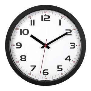 Tfa 60.3050.01 Quarz Reloj De Pared 30.5 Cm X 30.5 3.8 Negro