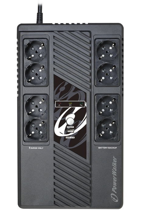 EAN 4260074982664 - PowerWalker VI 1000 MS sistema de alimentación ininterrumpida (UPS) Línea interactiva 1 kVA 600 W 8 salid imagen 3