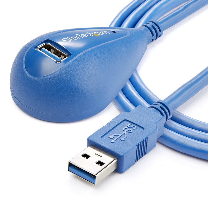 Startech.Com Cable De 1 5m De Extensión Alargador Usb 3.0 Superspeed Base Dock Macho A Hembra Usb A Extensor De Sobremesa Azul Cable Alargador Usb Usb Tipo A (M) A Usb Tipo A (H) 1.5 M Negro Para P/N: 2sd4fcru3 Cfastrwu3 Fcreadmicro3