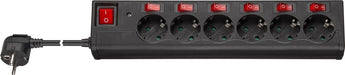 EAN 4040849725678 - Goobay 72567 limitador de tensión Negro 6 salidas AC 230 V 1,5 m imagen 1